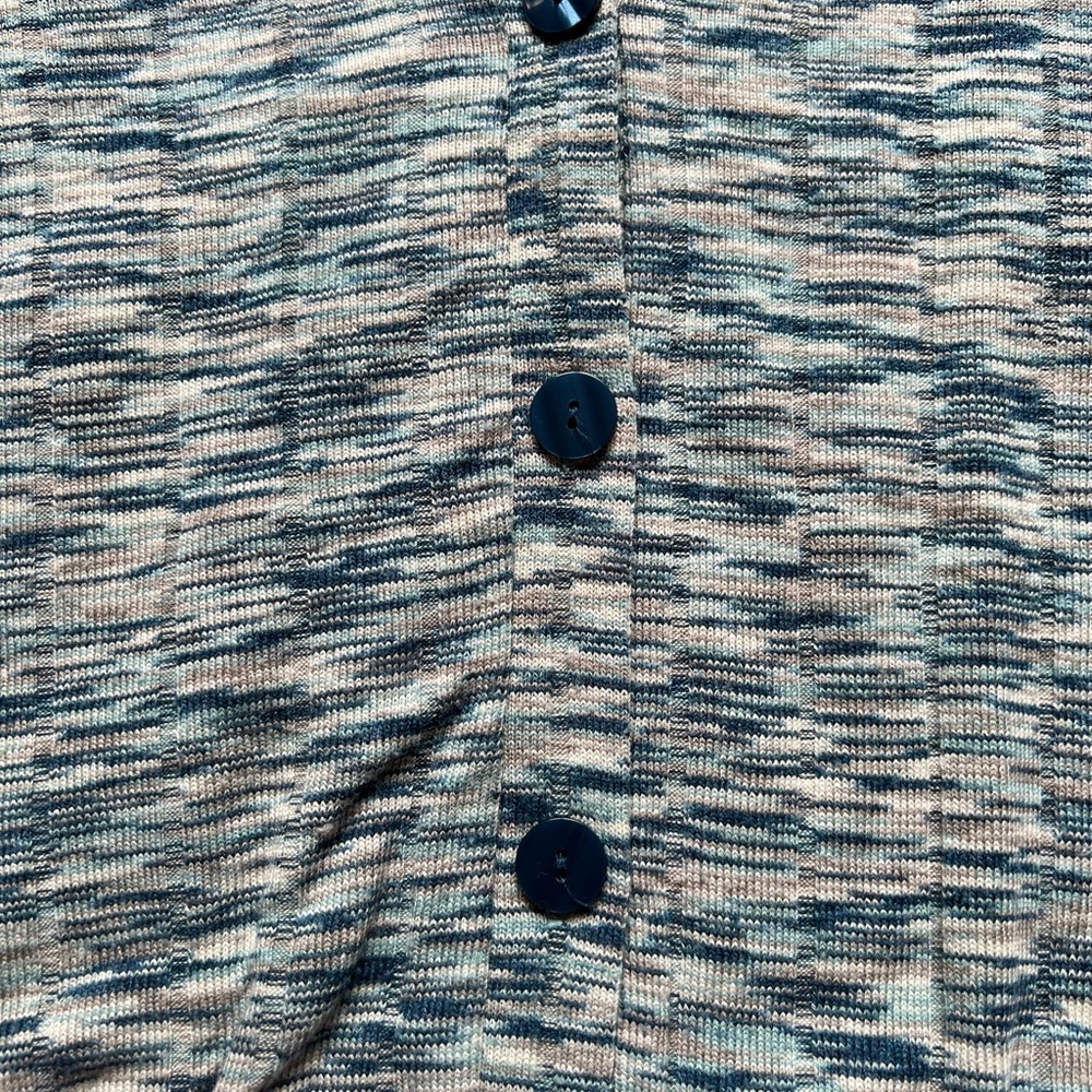 Lane Bryant Blue Multi-Tone Cardigan size 14/16 - Picture 3 of 4
